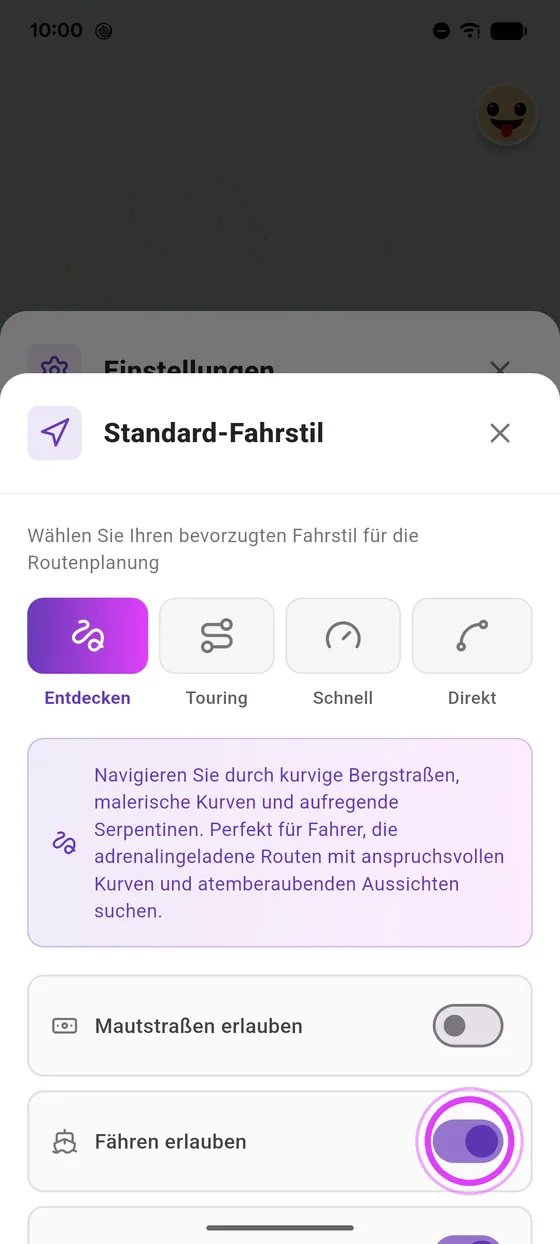 Ohne Fähren
