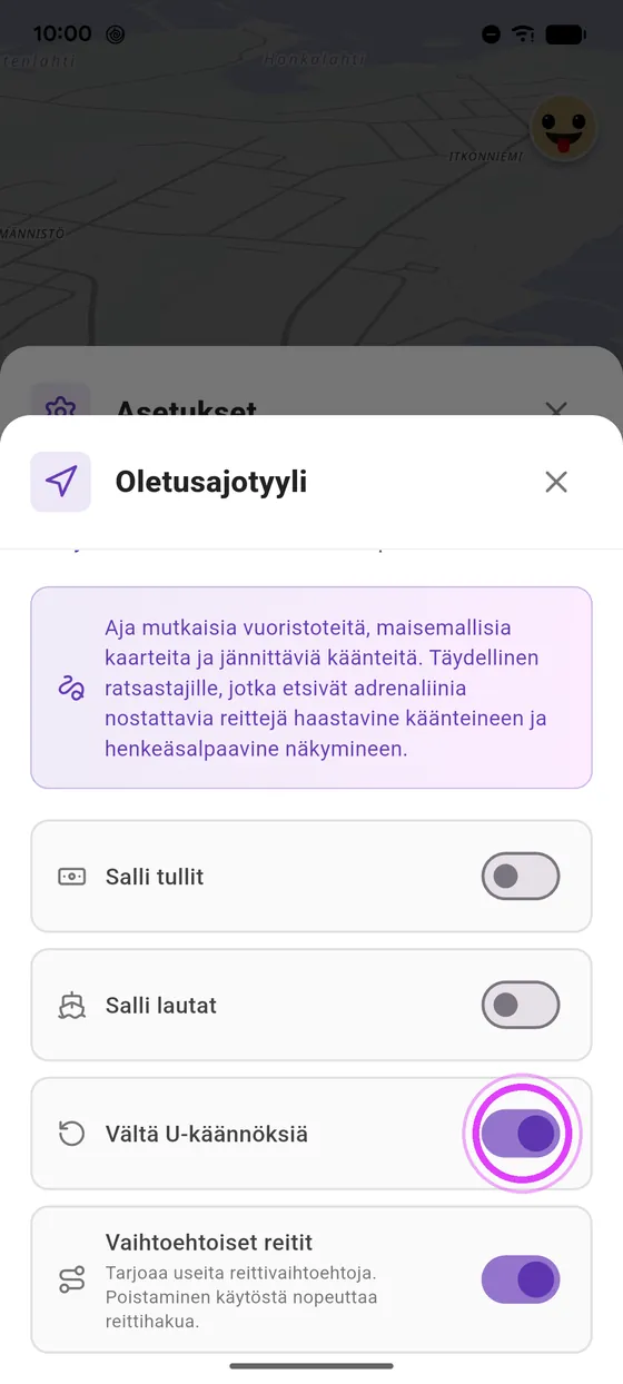 Ilman U-käännöksiä