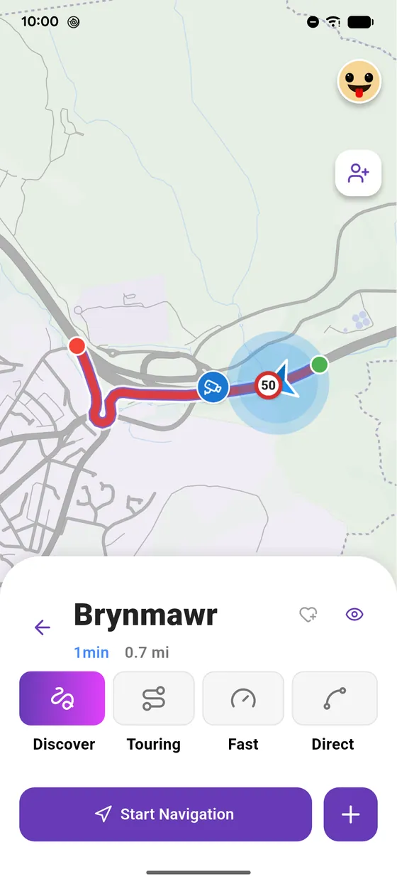 Cameras on your route