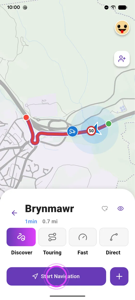Start navigation