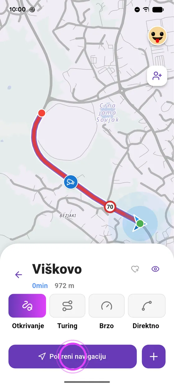Pokreni navigaciju
