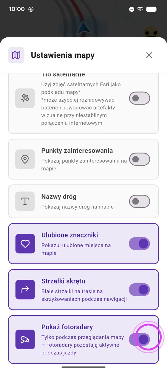 Ukryj fotoradary