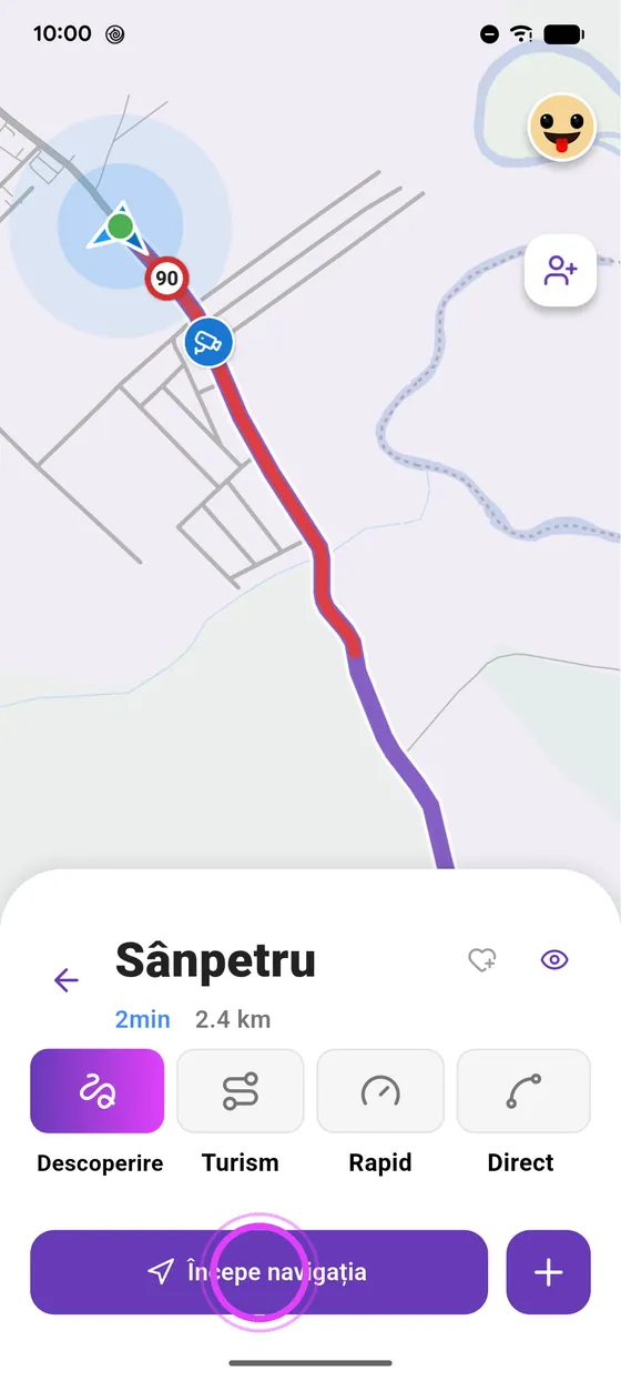 Pornește navigația