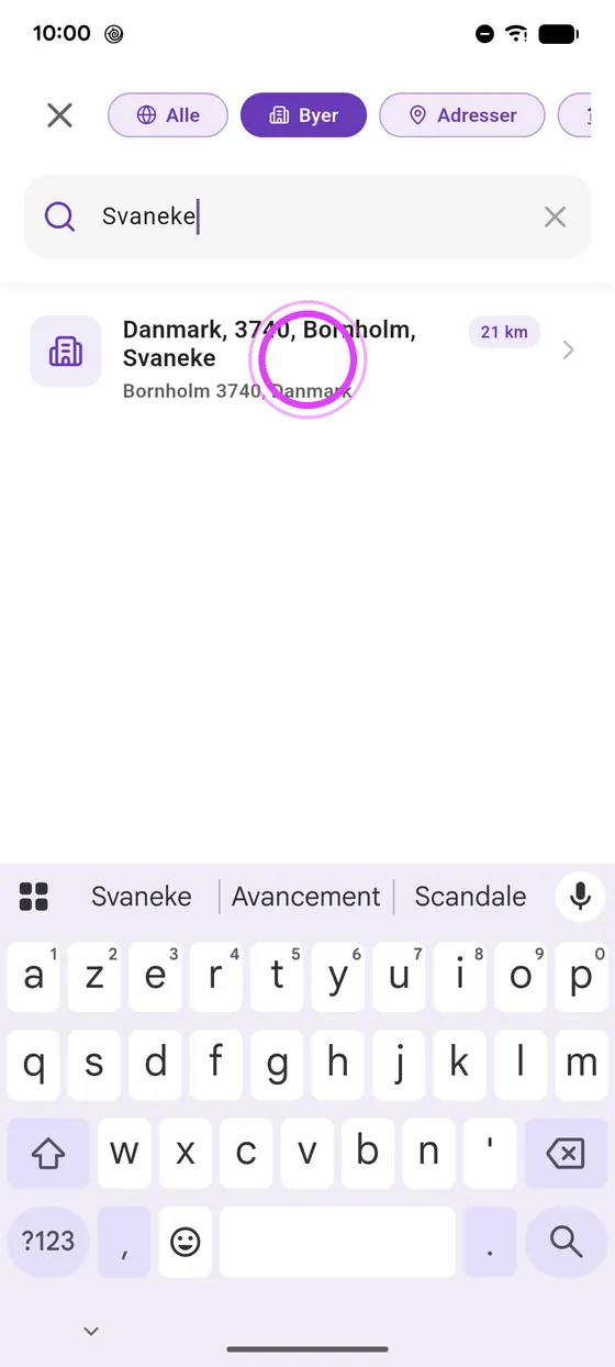 Vælg det rigtige resultat