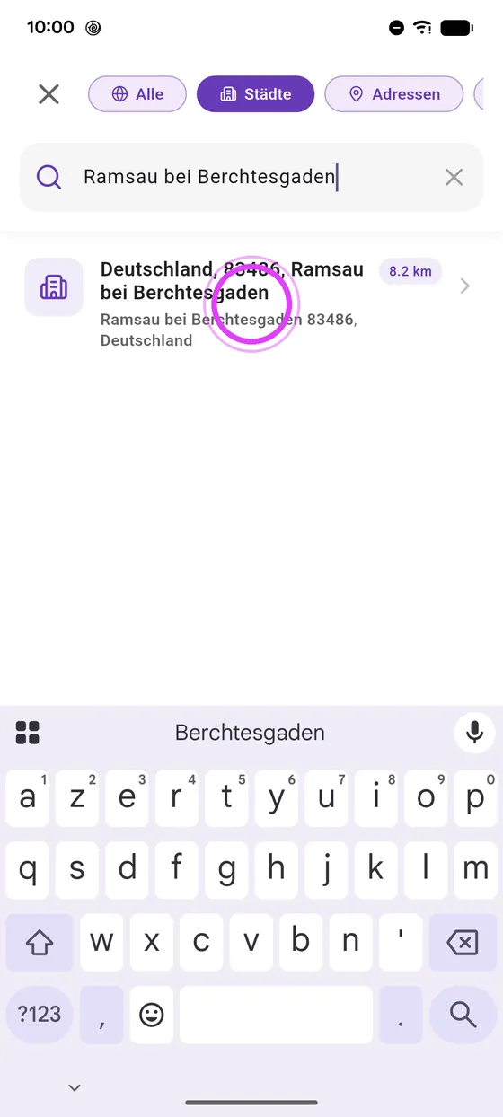 Richtiges Ergebnis wählen