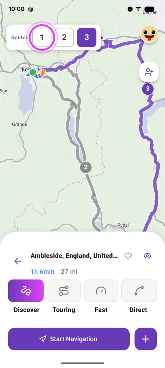 Compare the routes