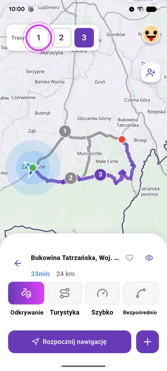 Porównaj trasy