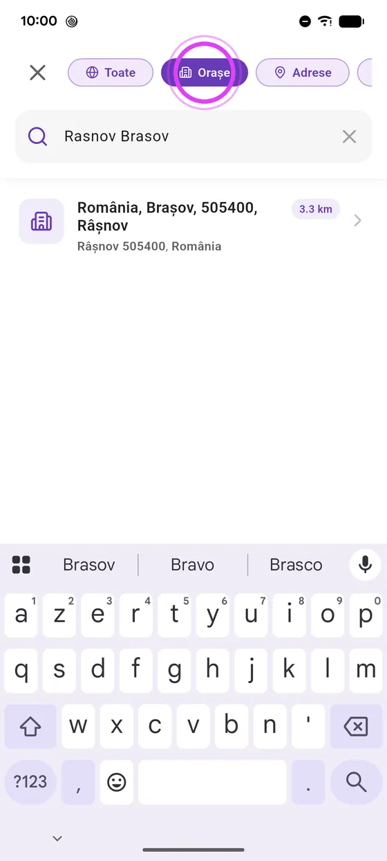 Scrie destinația