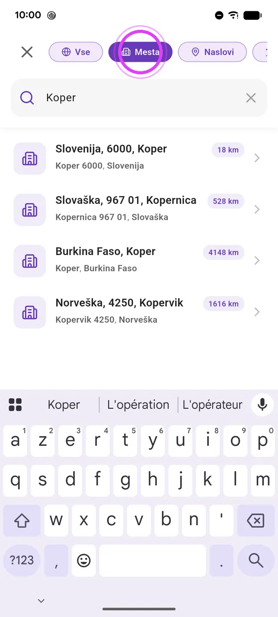 Vpiši cilj