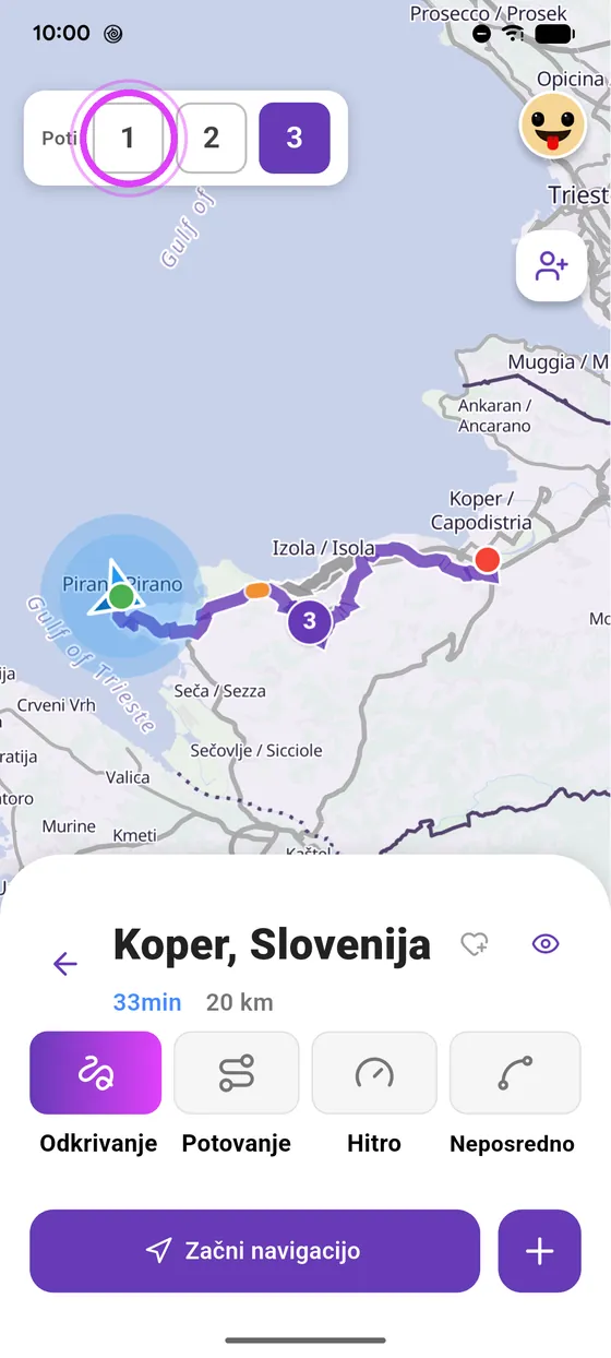 Primerjaj poti