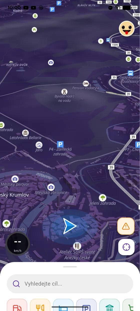 Výsledek na mapě