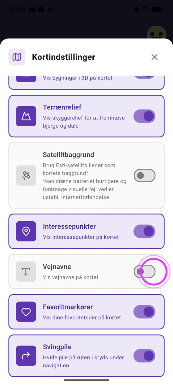 Interessepunkter og vejnavne