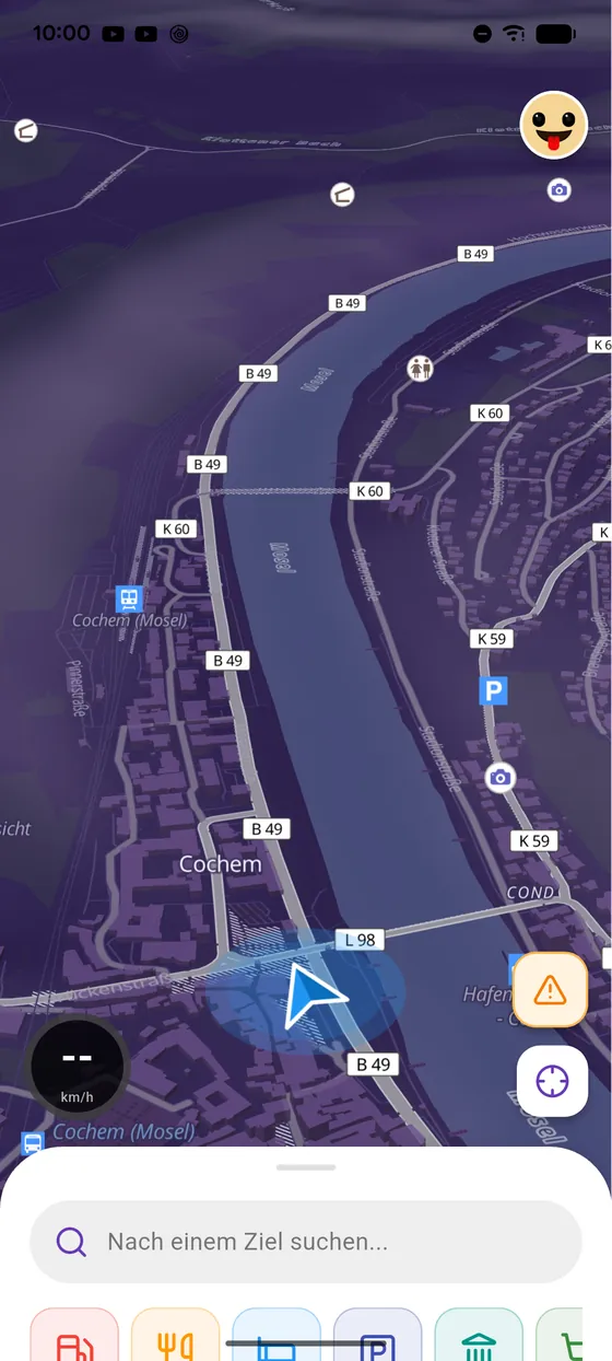 Das Ergebnis auf der Karte