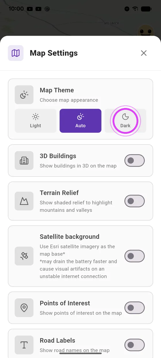 Dark theme