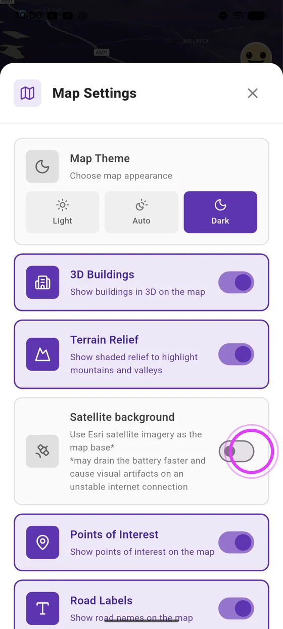 Satellite background