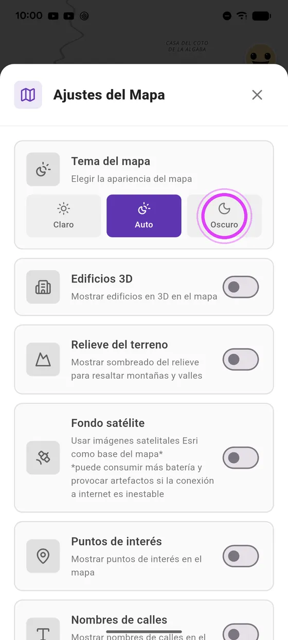 Tema oscuro