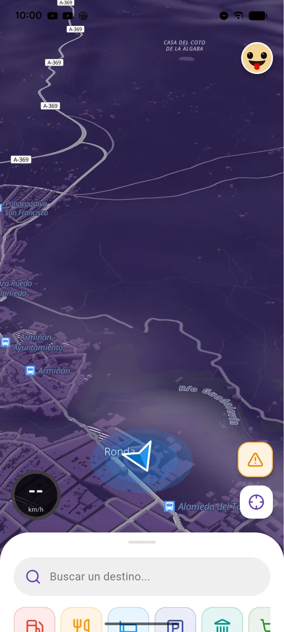 El resultado en el mapa