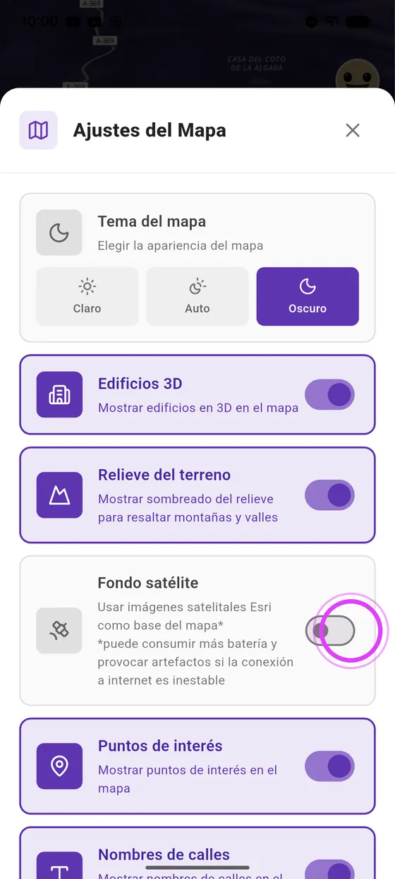 Fondo satélite