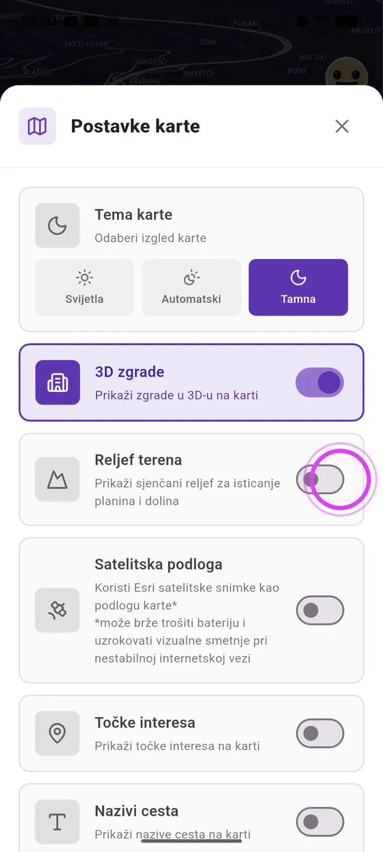 3D zgrade i reljef