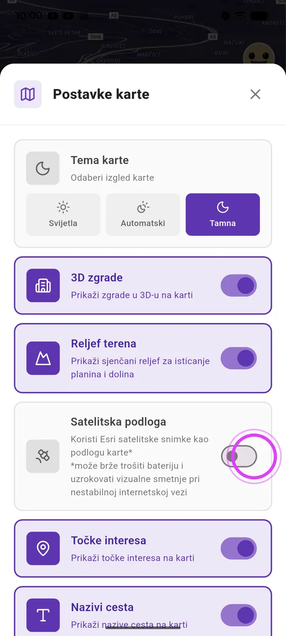 Satelitska podloga