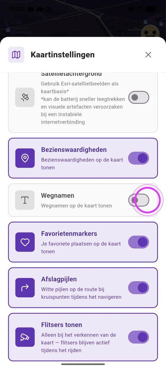 Bezienswaardigheden en wegnamen