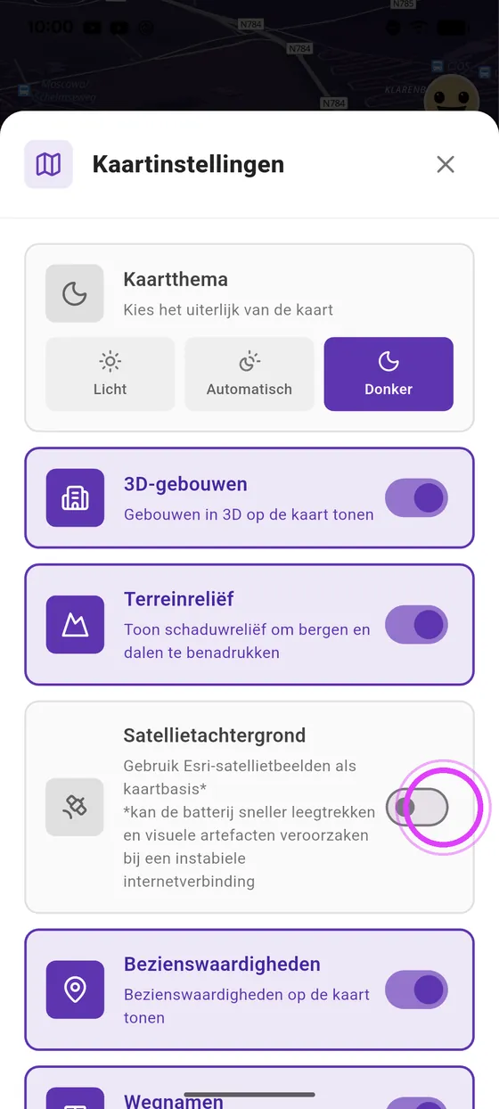 Satellietachtergrond