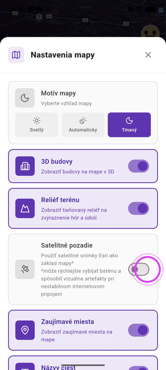 Satelitné pozadie