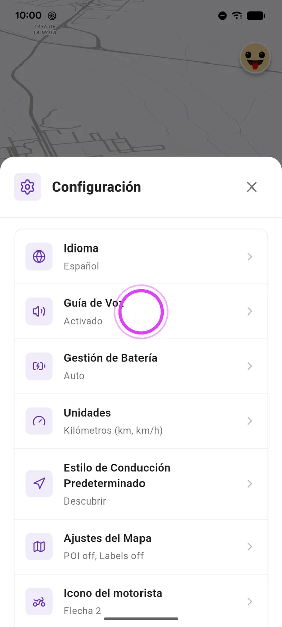 Abre la guía de voz