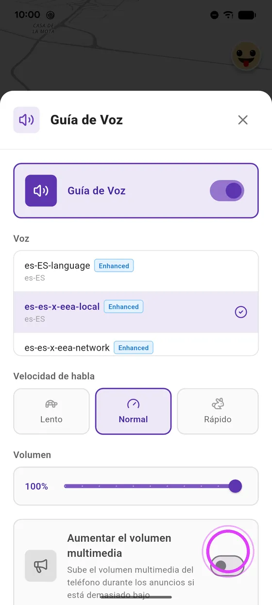 Aumenta el volumen