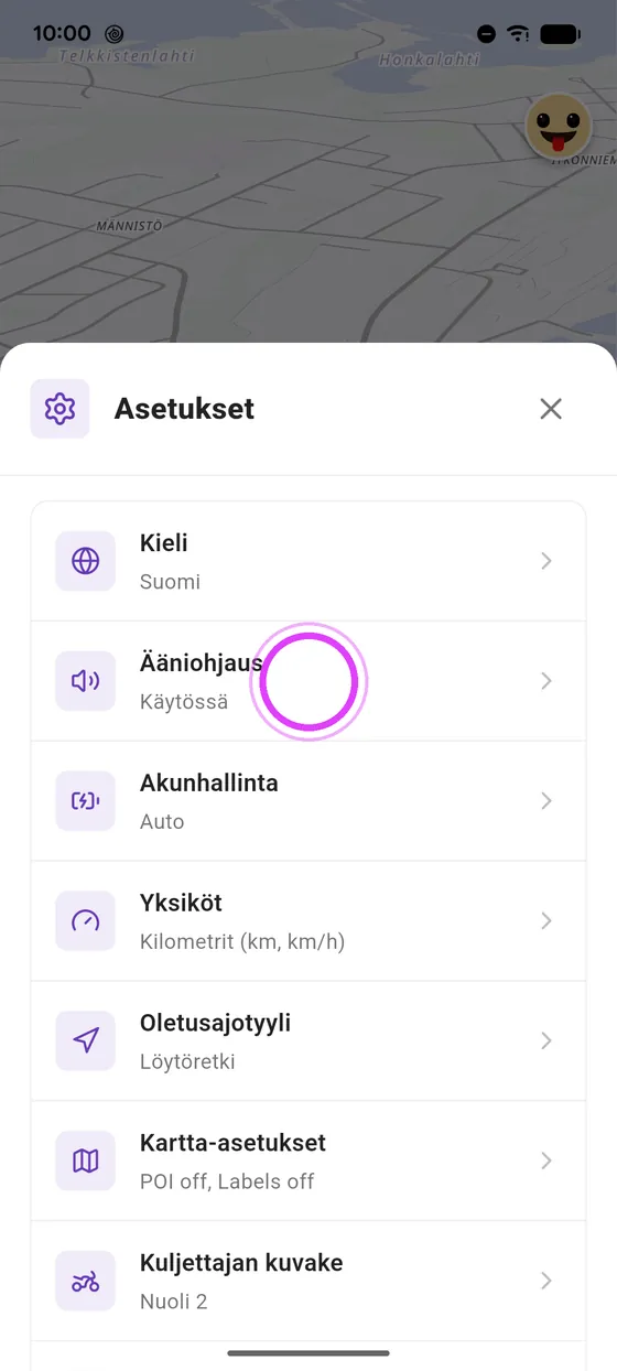 Avaa ääniohjaus