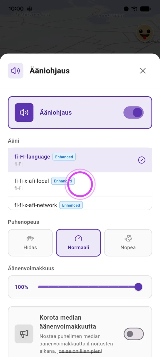 Valitse ääni