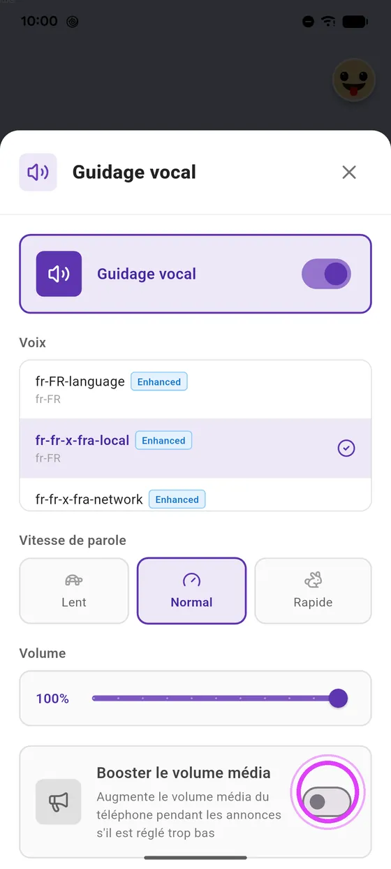Booste le volume