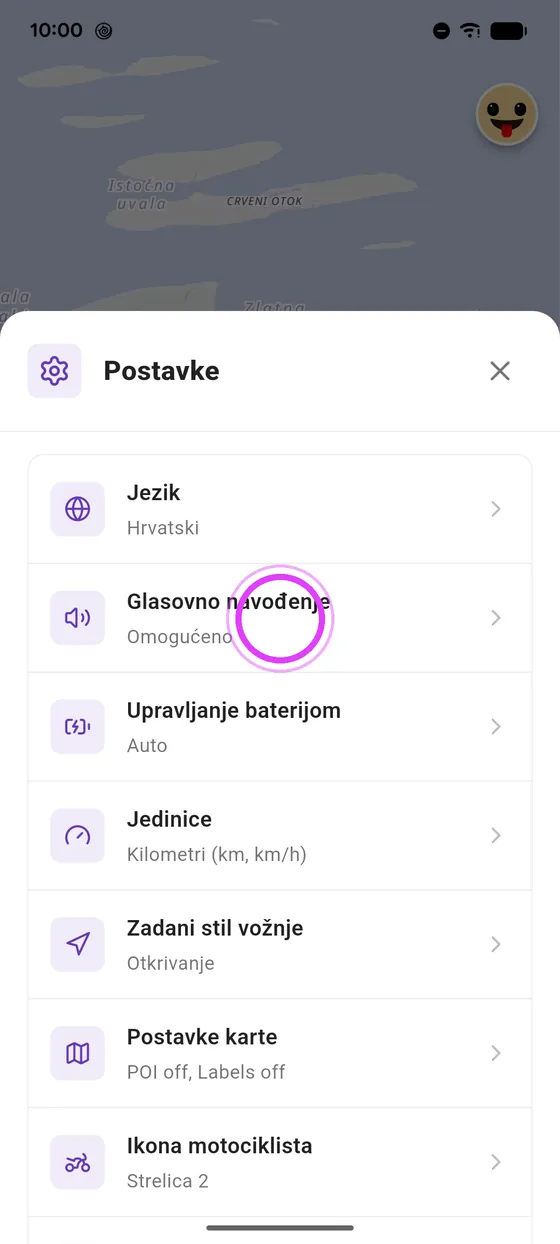 Otvori glasovno navođenje