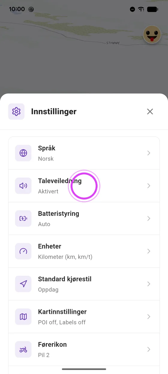 Åpne taleveiledningen