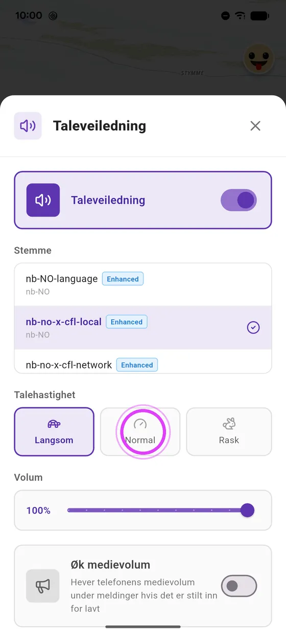 Talehastighet