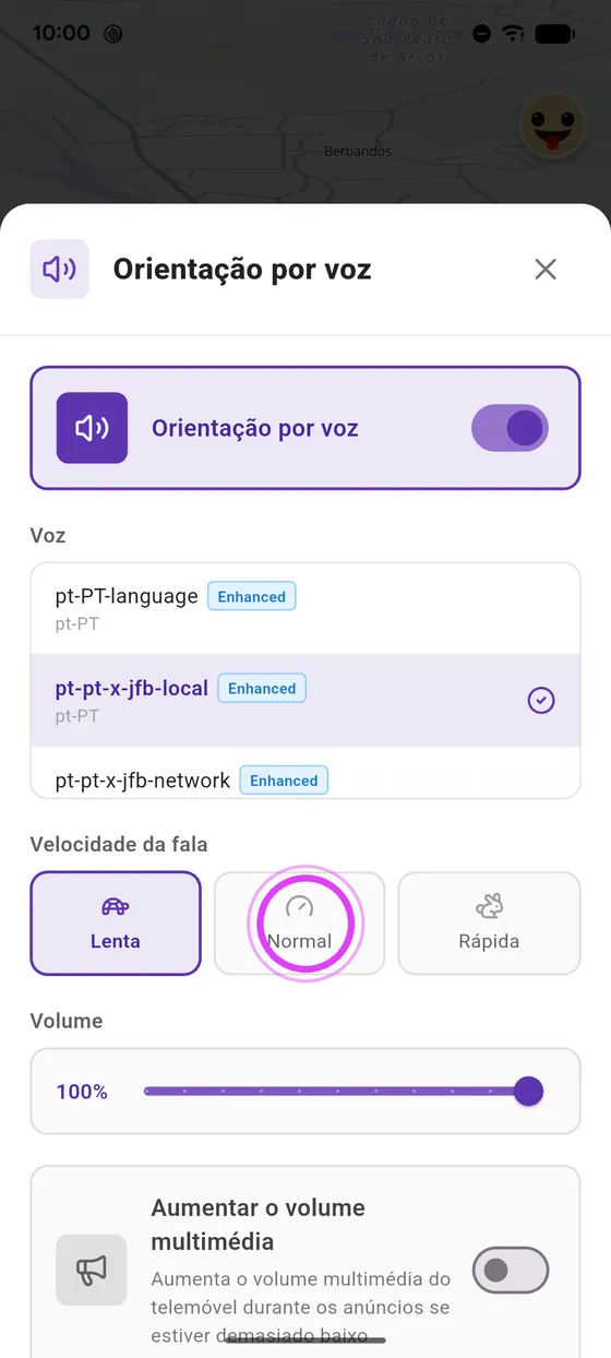 Velocidade da fala