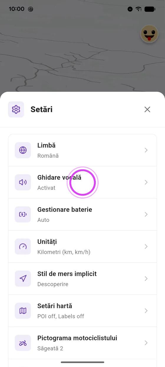 Deschide ghidarea vocală