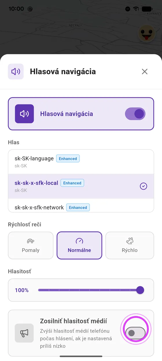 Zosilni hlasitosť