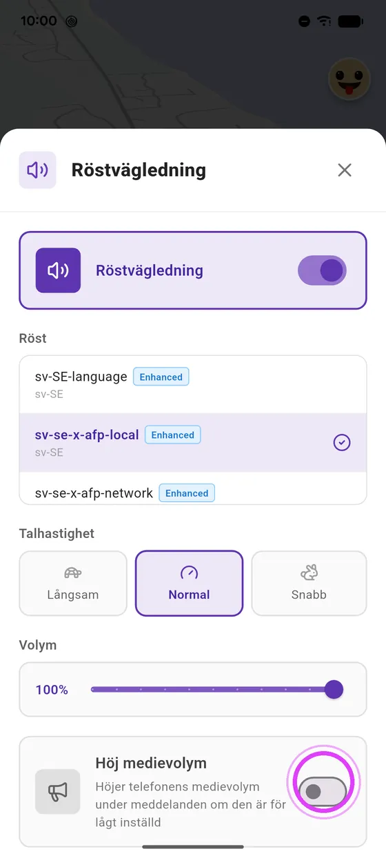 Höj volymen
