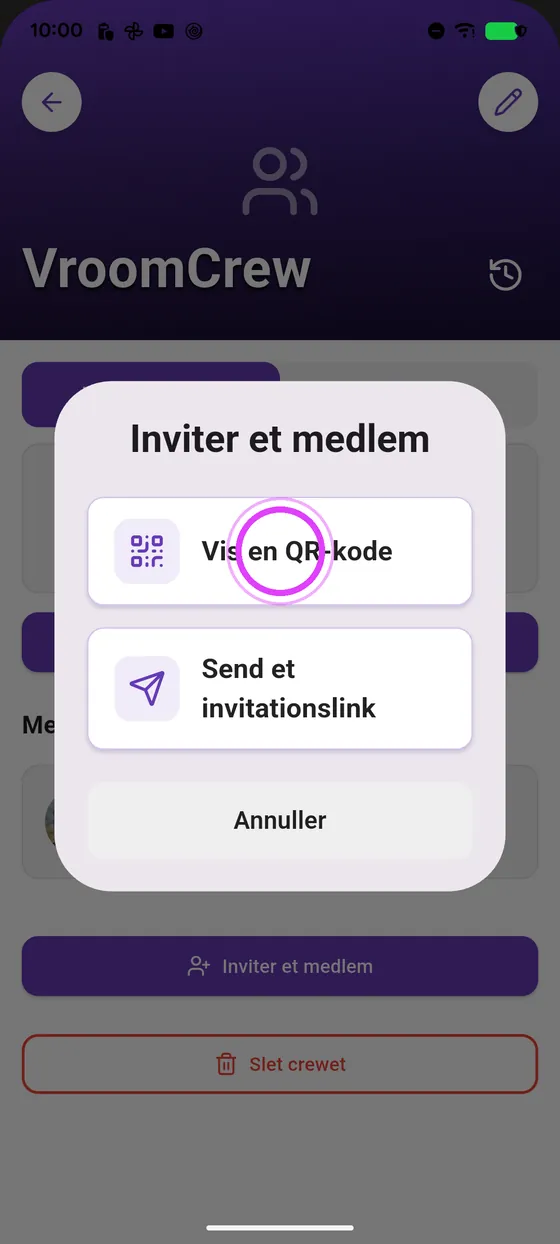 Vis QR-koden