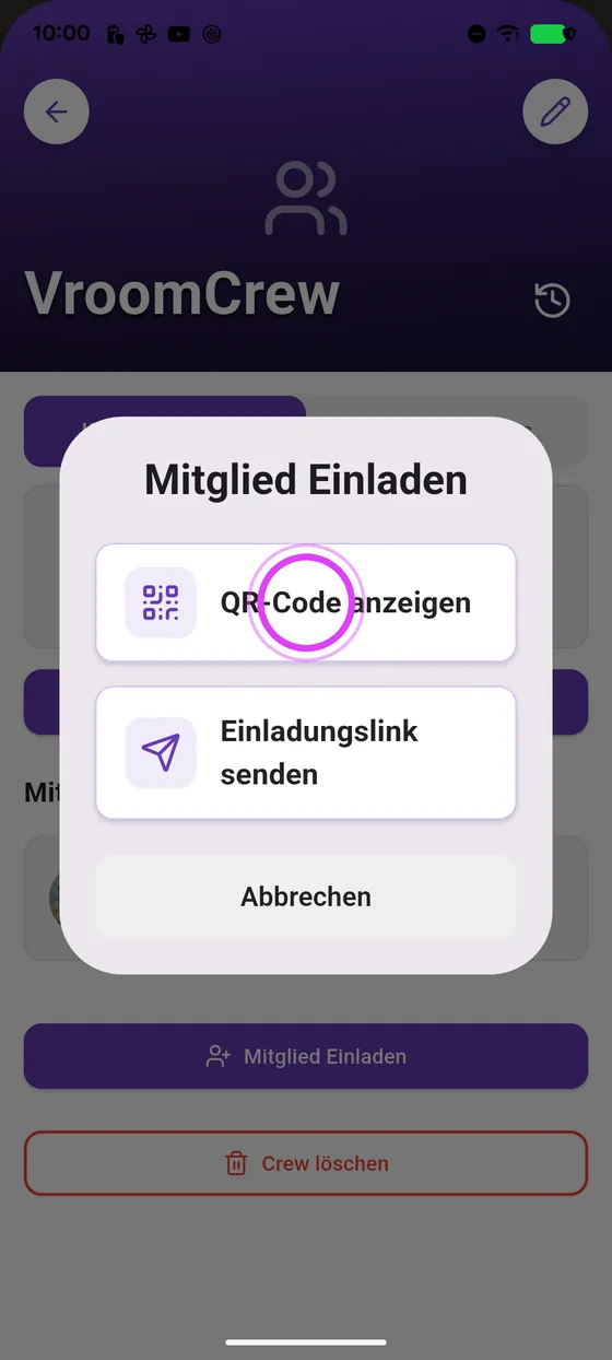 Zeig den QR-Code