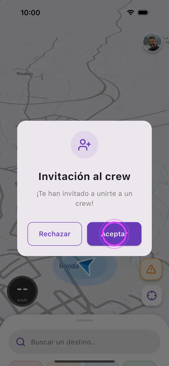 Tu amigo acepta