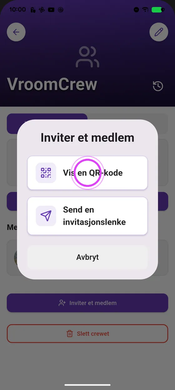 Vis QR-koden