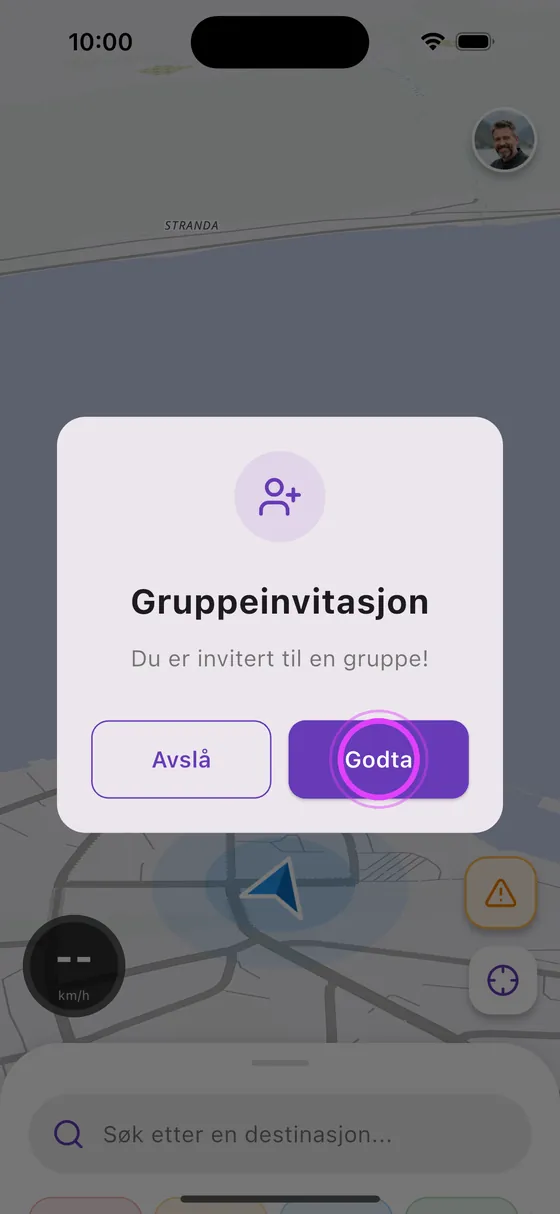 Vennen godtar