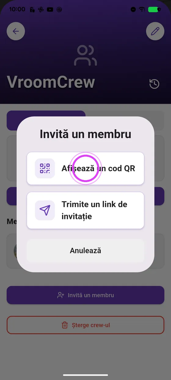 Arată codul QR