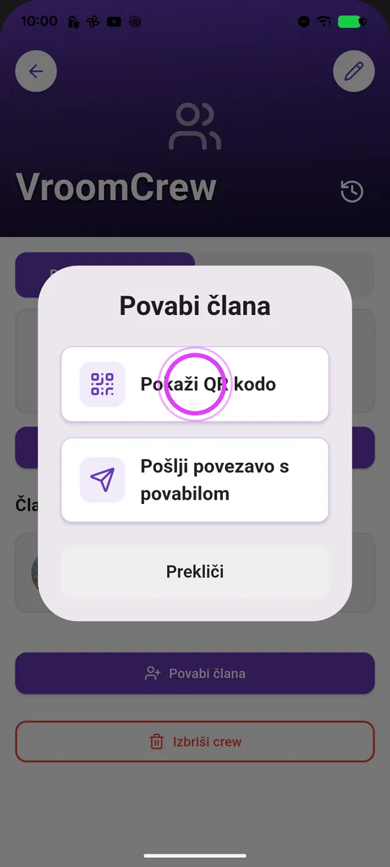 Pokaži QR kodo