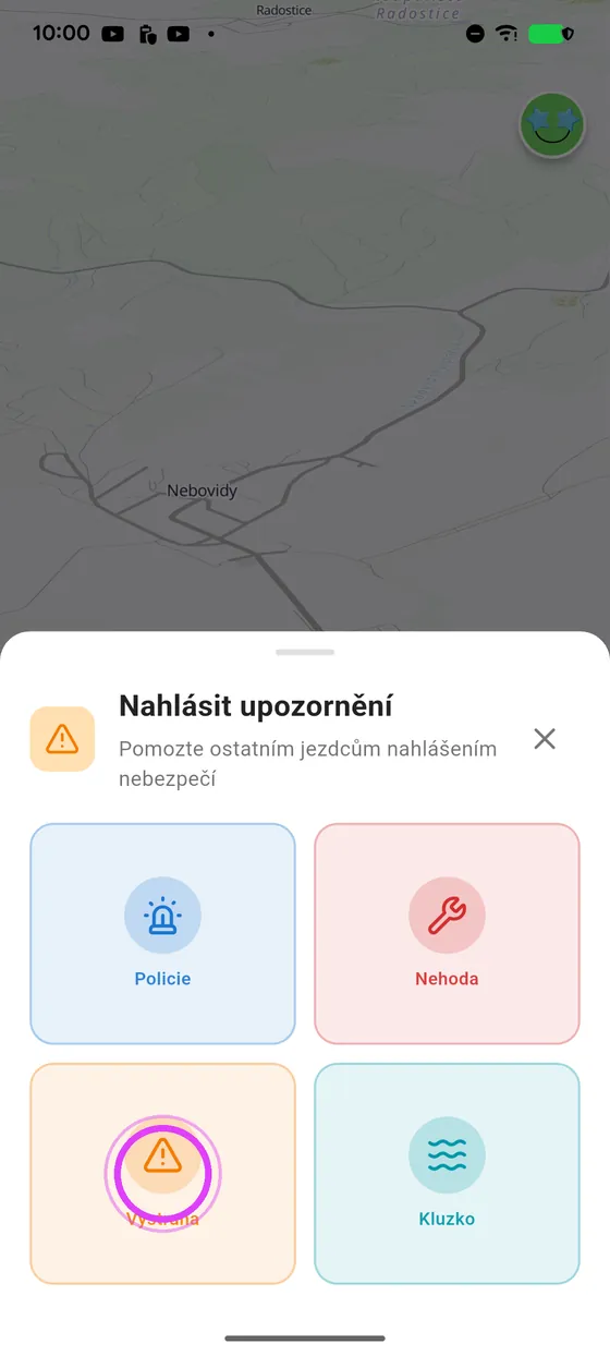 Vyber druh nebezpečí