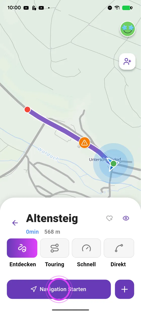 Ein Biker kommt näher