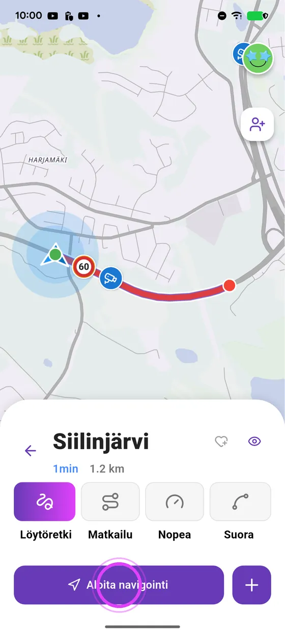 Motoristi lähestyy