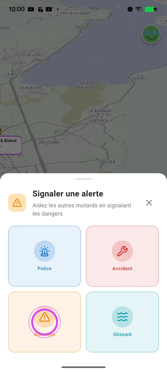 Choisis le type de danger